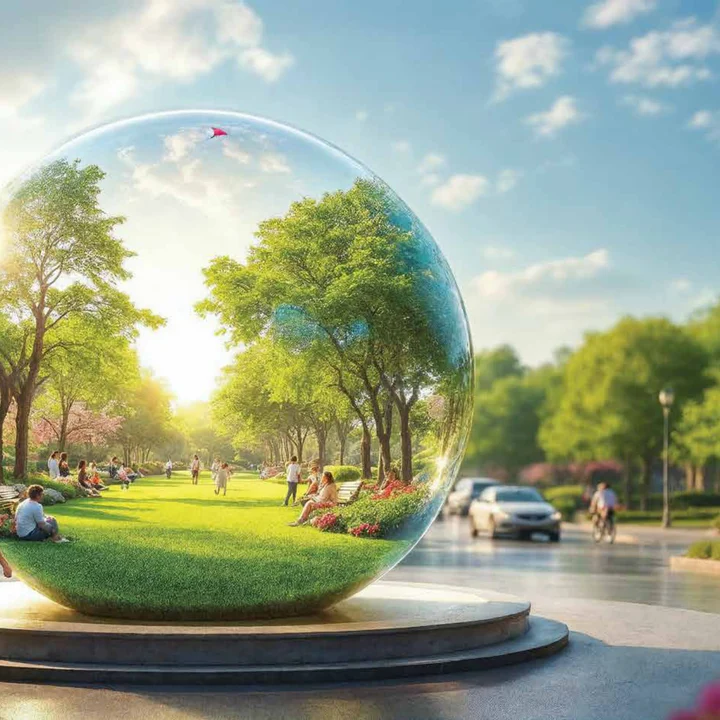 Garden entrance rendering — artist's impression from the developer brochure
