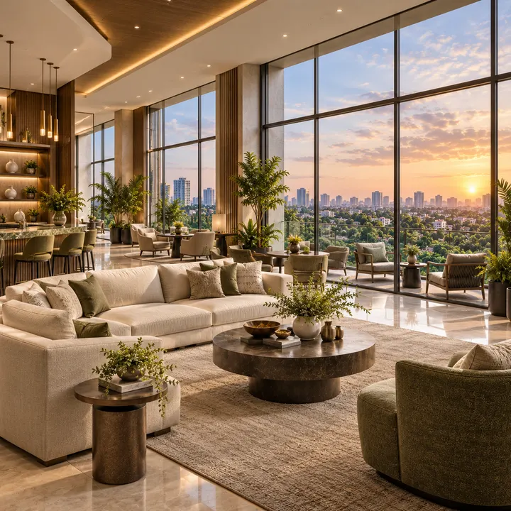 Prestige Greenmoor clubhouse lounge, artist's impression.