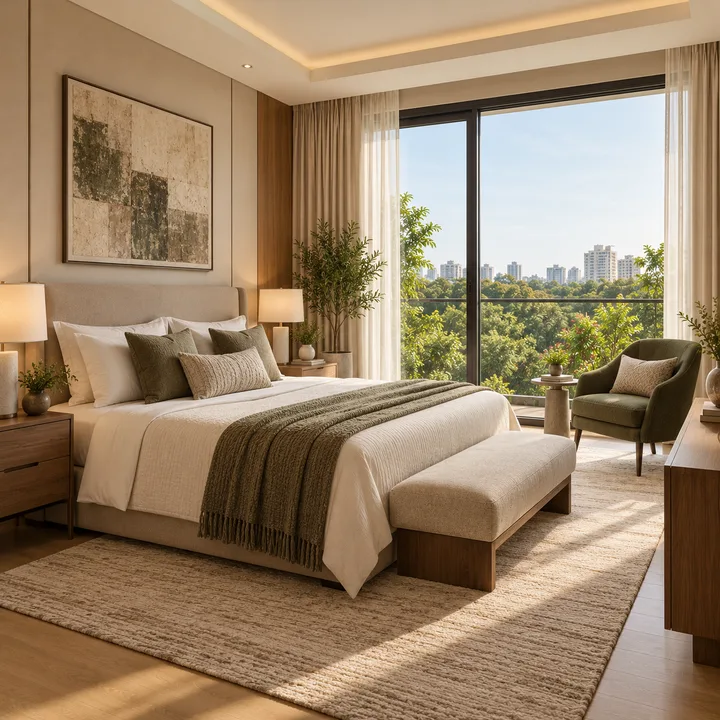 Prestige Grove Hills bedroom, artist's impression.