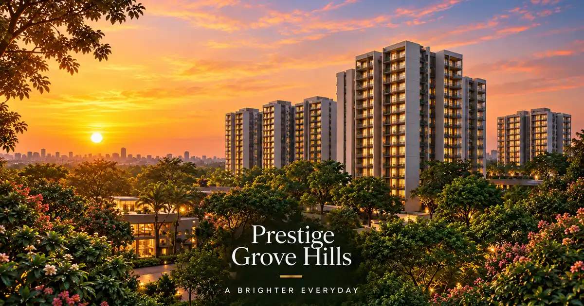 Prestige Grove Hills project view Prestige Grove Hills project view