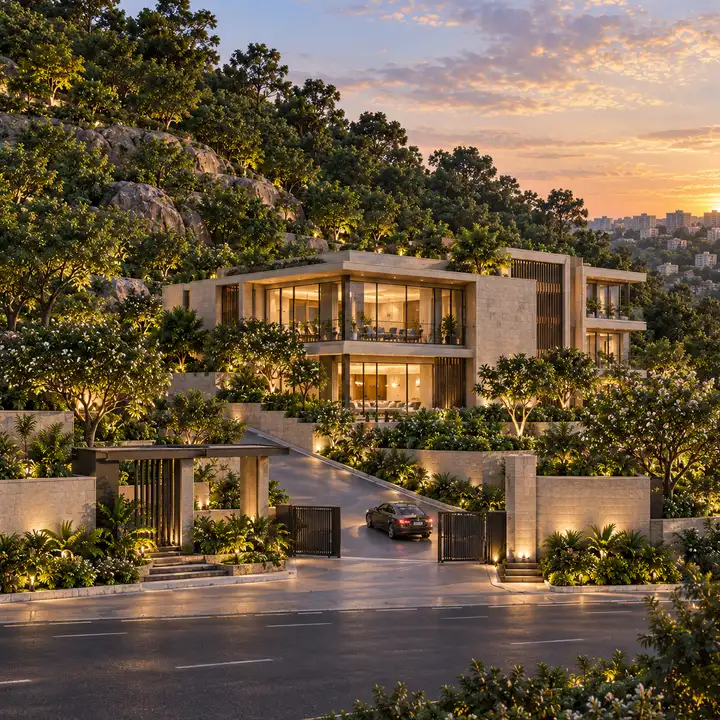 Prestige Rock Cliff clubhouse, artist's impression.