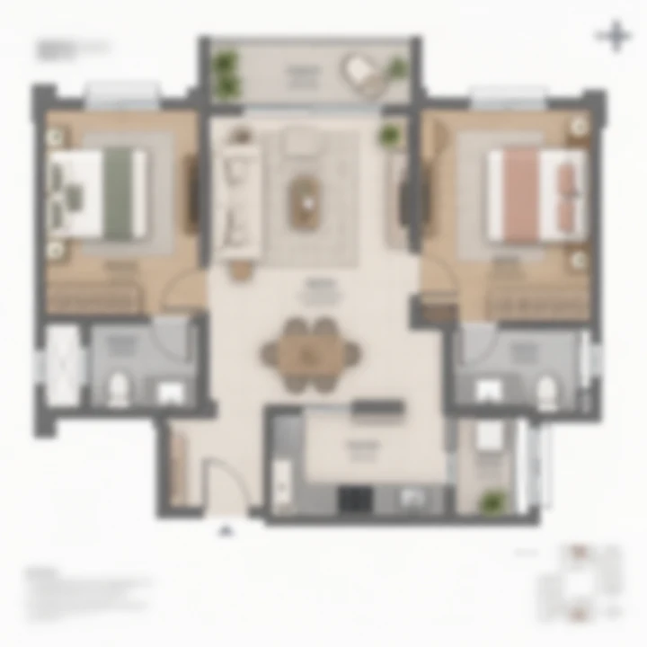 Prestige Rock Cliff indicative residence layout B