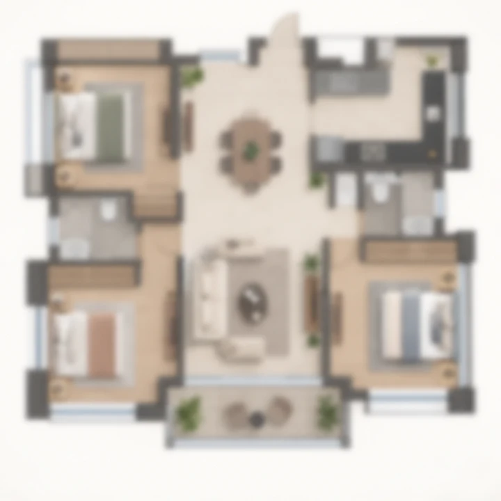 The Prestige Place Budvel indicative residence layout A